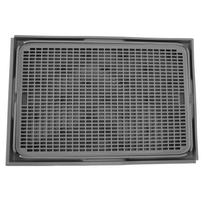Cat Litter Mat Spacious Double Layer Washable Anti Slip Bottom Cat Litter Box Mat Cat Litter Catcher Mat gray
