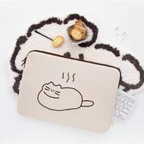 Cute Laptop Sleeve 14 15 15.6 Inch Computer Accessories Laptop Cover for MacBook/iPad/DELL/HP 14 Inch white