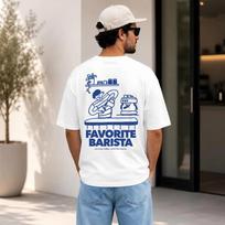 Barista T Shirt Personalized Coffee With Name Gift For Lovers Espresso Vintage Fashion Homme Designer Clothes Soft M white