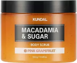 KUNDAL Macadamia & Sugar Pink Grapefruit Body Scrub