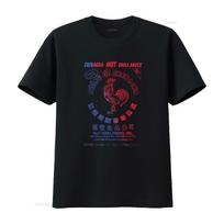 Retro Gradient Sriracha Hot Chili Sauce Rooster Streetwear Casual T Shirt vintage Washed Comfortable fashion Stylish 4XL black