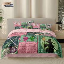3pcs Magic Wicked Witch Printed Core Less Down Duvet Cover Set Multi Size Bedroom Bedding Decoration Machine Washable EU Single 135*200cm/53x79in 3pcs gray