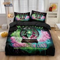3pcs Magic Wicked Witch Printed Core Less Down Duvet Cover Set Multi Size Bedroom Bedding Decoration Machine Washable EU Single 135*200cm/53x79in 3pcs