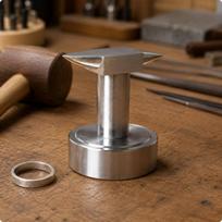 Band Making Anvil Smooth Polished Surface Bench Block Heavy Duty Jeweler's Stake for DIY brown