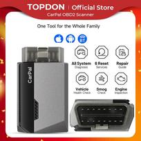 TOPDON Carpal OBD2 Scanner for Car All System Diagnostic Tool Vehicle Health Check Smog Check Battery Test IOS Android BT 5.0 CarPal gray