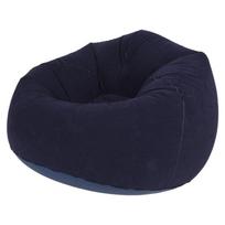 BAAJ-Large Inflatable Sofa Chair Bean Bag Flocking PVC Garden Lounge Beanbag Outdoor Furniture Camping Backpacking Bags mėlyna