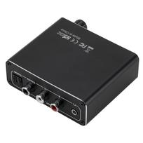 Digital To Analog Audio Converter DAC Decoder 32-192KHz Amp 3.5mm AUX 2RCA Amplifier Audio Toslink Optical Coaxial Output
