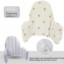 Built in Air Pump Baby Highchair Cushion Solid Color Dining Chair Cushion Cover  Boys and Girls Style A