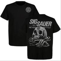 SIG Sauer Kaukolo I'm Fine Marškinėliai Never Settle Grafiniai Marškinėliai 150 gray