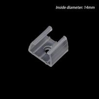 20vnt. 10/12/14/17/20mm LED juostelės tvirtinimo spaustukai Jungtis 2835 Neoninės šviesos 220V COB tvirtinimui Plastikinė sagtis Lanksti priedų AVE 1.4cm