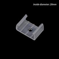 20vnt. 10/12/14/17/20mm LED juostelės tvirtinimo spaustukai Jungtis 2835 Neoninės šviesos 220V COB tvirtinimui Plastikinė sagtis Lanksti priedų AVE 2cm