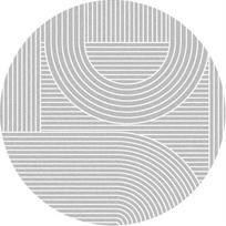 Modernus Abstraktus Geometrinis Raštas Spausdintas Apvalus Kilimas Ins Stiliaus Kilimas Svetainei Sofai Kavos Stalui Dekoras Neslystantis Grindų Kilimėlis 40x40cm(15x15 inch) white
