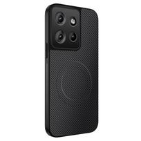 Dėklas Motorola Moto Edge 60 50 Fusion 50 Pro 50 Ulltra Neo, Magsafe magnetiniam belaidžiam įkrovimui, anglies pluošto, apsaugantis nuo kritimo Moto Edge 50 Pro juoda