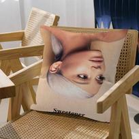 A-Ariana G-Grande Pillow Cover Design cushion Cover decor Holiday Decorati 12x12Inch pink