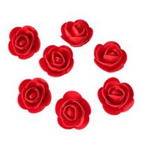 500 Pcs Mini Artificial Foam Rose Bulk Small Rose Flower Head for DIY Flower Arrangement Wall Garland Backdrop Wedding Bridal Shower Decor raudona