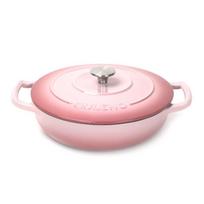 26cm Enameled Cast Iron Dutch Oven 3 Quart Heavy Soup Pot Casserole Dish For Bread Baking And Stew Kitchen Nonstick Braised Pot white