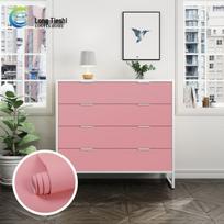 Neperšlampama lipni PVC plėvelė baldams, spintoms ir stalo paviršiams: Sticker, atrodantis kaip oda, keičiantis spalvą, apsauginis 40cm x 50cm (Continuous Length) pink