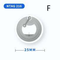 Rewritable NFC Chip Sticker Tags 20 Pcs High Sensitive Optional 213 215 216 for Business Contact Info Exchange D gray