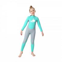 Kids Girls Neoprene Wetsuit Diving Snorkeling Swimming Surfing Warm Thermal UV Protection Winter Medium blue