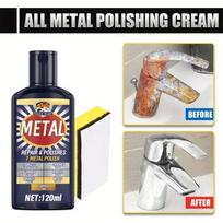 Metal Polishing Paste-Suitable for Polishing and Refurbishing Stainless Steel, Ceramics, Aluminum, Brass, and Chrome-Plated Surf gray