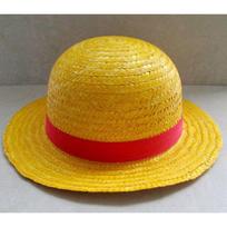 Luffy Šiaudinė Kepurė Vasarinė Apsauganti Nuo Saulės Su Plačiu Kraštu Cosplay ir Vaikams yellow