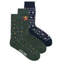 Kojinės vyrams, Mėlyna, XMAS GINGERBREAD GIFTBOX