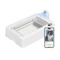 Petkit Purobot CRYSTAL DUO Intelligent Self-Cleaning Cat Litter Box with AI Camera White