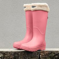 Moteriški lietus batai neslystantys storu padu lauko ilgaauliai lietus batai vandeniui atsparūs madingi dėvėjimui atsparūs virtuvės moteriški batai 41 pink