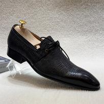 Fashion FELIX CHU Men's Cap Toe Brogue Derby Shoes - Genuine Leather Lace-Up Luxury Black/Brown Dress Oxford Male Leather Footware 46 juoda