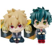 10cm Boku no Hero Academia Anime Figure Midoriya Izuku Action Figure Bakugo Katsuki/Todoroki So Figurine PVC Collection Toys beige