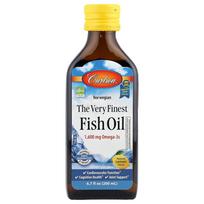 Carlson Labs Norwegian Fish Oil, Lemon Flavor, 1600mg, 200ml (6.7 fl oz) 200ml - 1 ea