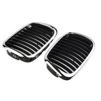 Skirta BMW E39 5 serijos 525/530/535/540 M5 97-03 ABS plastiko priekinė chromo juoda grotelių grotelių priedai transporto priemonėms CHINA black
