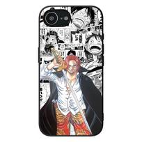 Shanks Luffy Zoro One Pieces Phone Cover for Apple iPhone 16 15 14 Plus 13 12 Mini 17 Pro Max + ProMax 16E Air Case iPhone 14 Pro gray
