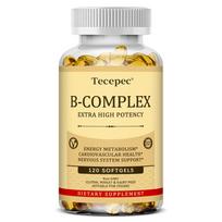 Didelio efektyvumo B vitaminų kompleksas, 120 kapsulių 120 Capsules
