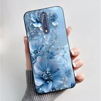 Telefono dėklas Nokia 8 TA-1004 TA-1012 TA-1052 / Nokia8 Sirocco minkšto silikono juodas dėklas Madingas drugelių ir gėlių galinis dangtelis Nokia 8 gray