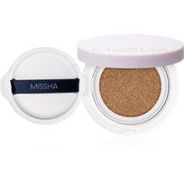 Missha Magic Cushion Cover Lasting ilgai išliekantis makiažo pagrindas kempinėlėje SPF 50+ atspalvis #25 Warm Beige 15 g