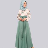 Artimųjų Rytų Ramadano retro stiliaus elegantiška suknelė Abaya Kaftan stiliaus nėrinių ilgomis rankovėmis musulmoniška Dubajaus moteris Elegantiška didelio dydžio Turkija Islamo drabužiai XXXL žalia