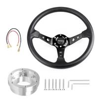 Logitech G29 G920 G923 Automobilių Sportinio Drifto Vairams 350mm 14 colių Su Adapterio Plokšte 70mm PCD Lenktynių Žaidimui CNSPEED Black with Silver gray