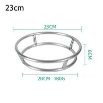 1Pcs New Round Bottom Wok Rack Kitchen Supplies Pan Support Pot Mat 23/26/29cm Stainless Steel Cookware Ring gray
