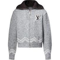 LOUIS VUITTON x Nigo FW25 Sweater Coat Men's Heather Gray 1AIMCY 3L pilka