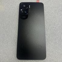 6.7''For Huawei Honor 90 Lite CRT-NX1 Plastic Back Battery Cover Housing+Camera Frame Back With Glass Lens juoda
