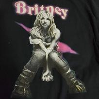 Britney Spears T-Shirt Y2K Style Graphic Pop Icon Tee Black Retro Fan Shirt XXXL gray