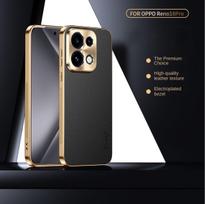 For OPPO Reno 16 16 Pro   Electroplated Litchi Texture Full-Coverage Lens Protection Anti-Fingerprint Phone Case Reno 16 China juoda