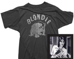 Joan Jett Blondie Tee - Officially Licensed Organic Cotton T-shirt Mens Kids Womens 150 gray