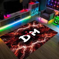 Depeche Mode dizaino kristalinis veliūrinis kilimas jaukus ne?Neslystantis raštuotas kilimas miegamajam, svetainei, prieškambariui 80cmx120cm