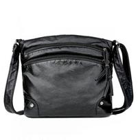 Yogodlns Fashion PU odinis pečių krepšys moterims Vintage Crossbody Bag Daugiafunkcis krepšys Wild Shopping Lady Bag lengvas piniginė 23x10x20cm gray