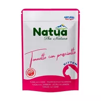 NATUA Kitten tunas su kumpiu - drėgnas pašaras katėms - 70g