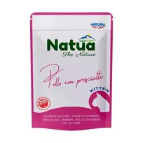 NATUA Kitten vištiena su kumpiu - drėgnas pašaras katėms - 70g