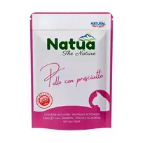 NATUA vištiena su kumpiu - drėgnas pašaras katėms - 70g
