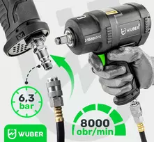 Pneumatinis smūginis veržliasukis 1560 Nm W33220 WUBER
